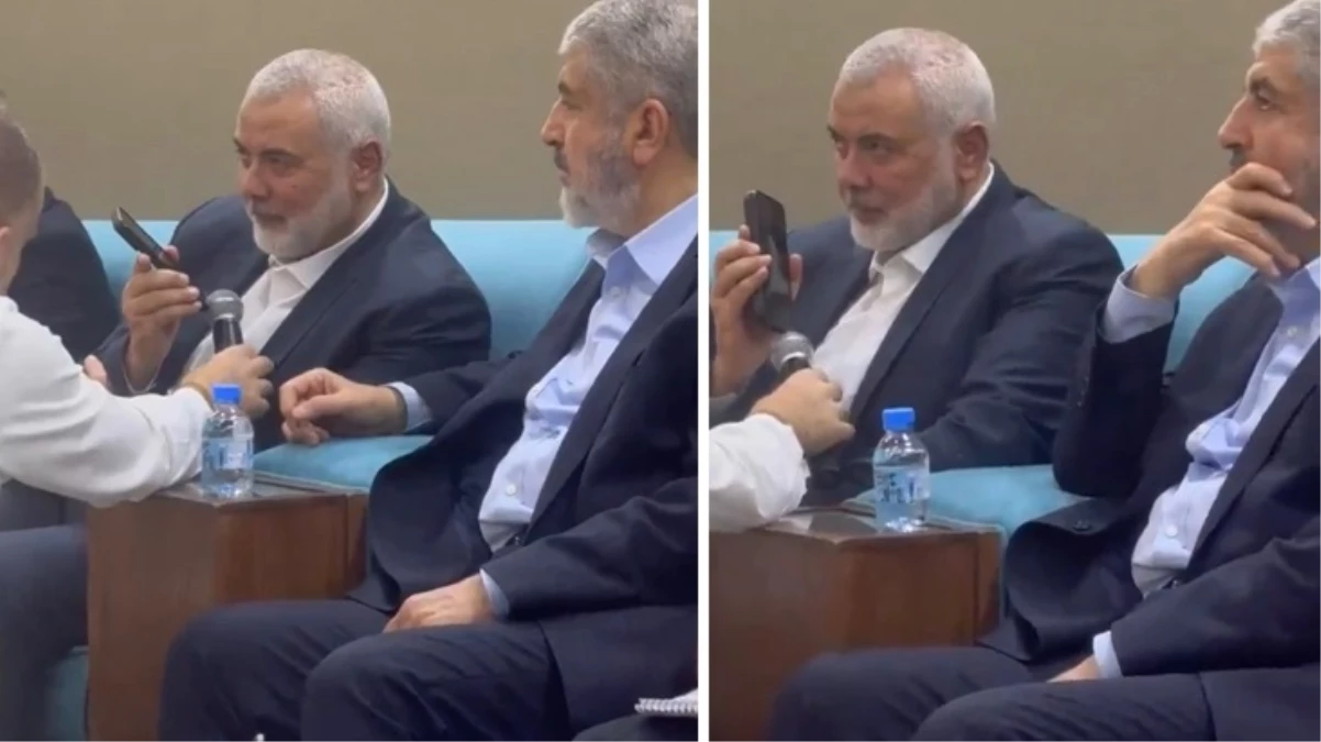 Erdoğan'dan taziye telefonu alan Hamas liderinin görüşme anı görüntüleri ortaya çıktı